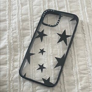 Casetify Clear Case with Black Stars